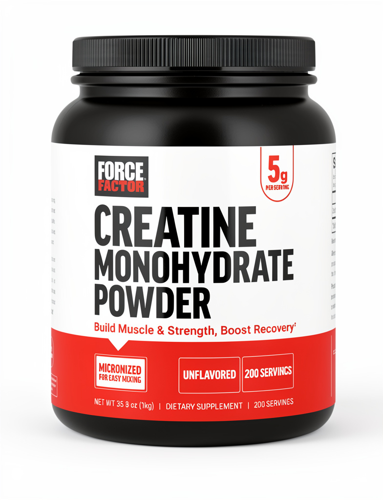 Force Factor Creatine Monohydrate 200 servicios