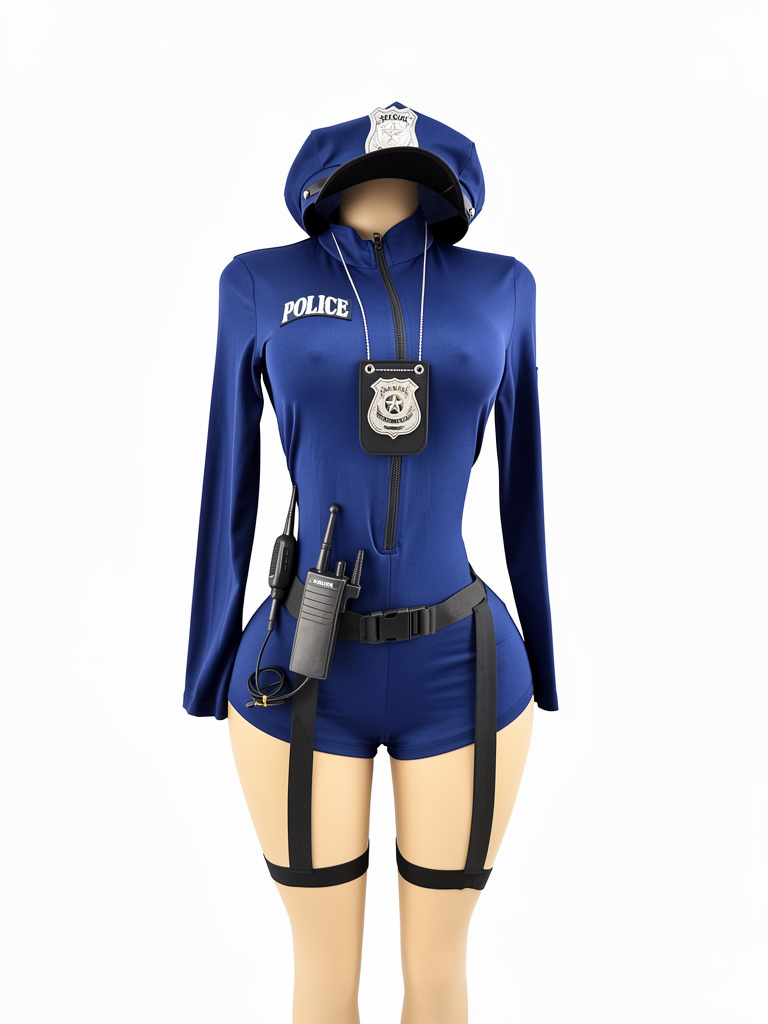 Disfraz policia azul