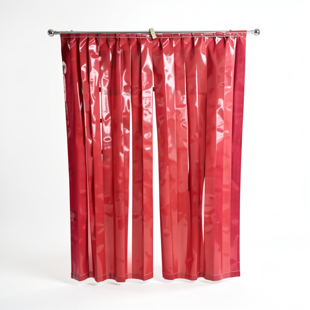 Cortina con cabezal metalico 80 cm