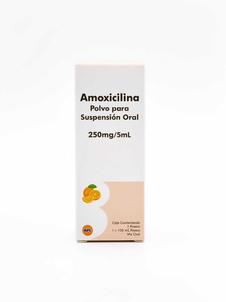 Amoxicilina Polvo Suspensión oral 250mg/5ml