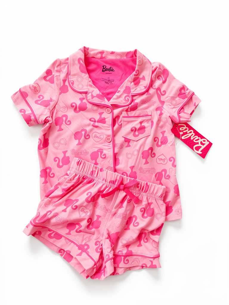 Barbie pijama conjunto rosado talla 3t
