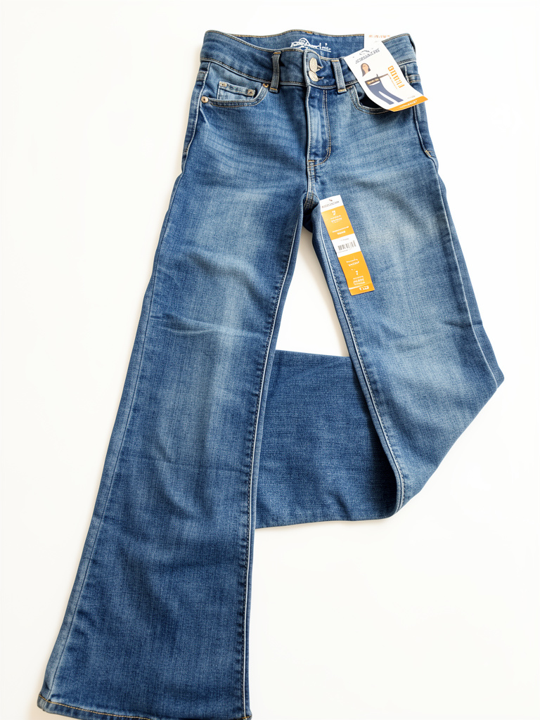 Jeans azul cintura alta talla 7T