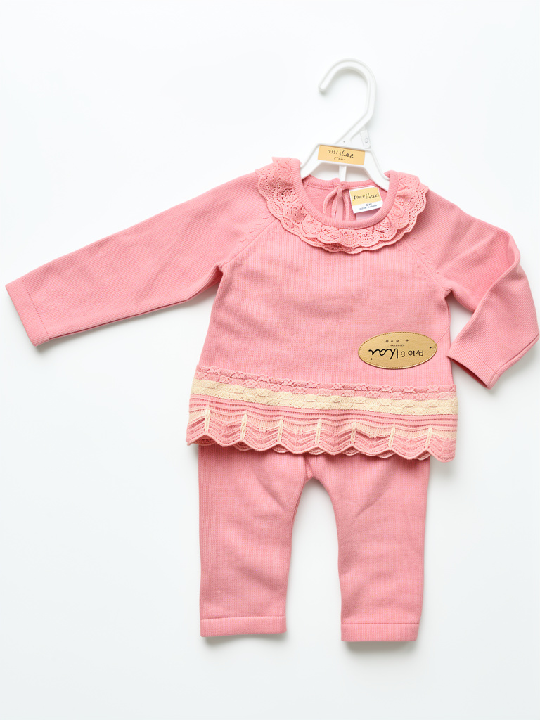 Arlo & Kai conjunto rosado talla 12M