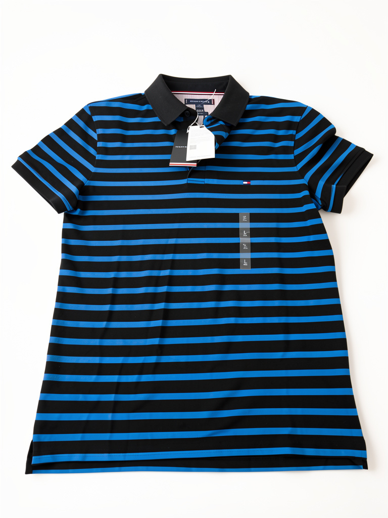 Tommy Hilfiger polo azul y negro talla L/G