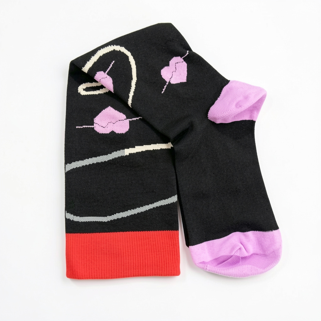 049 negras estampadas