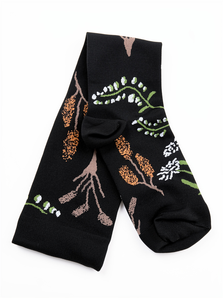 040 Negras estampadas