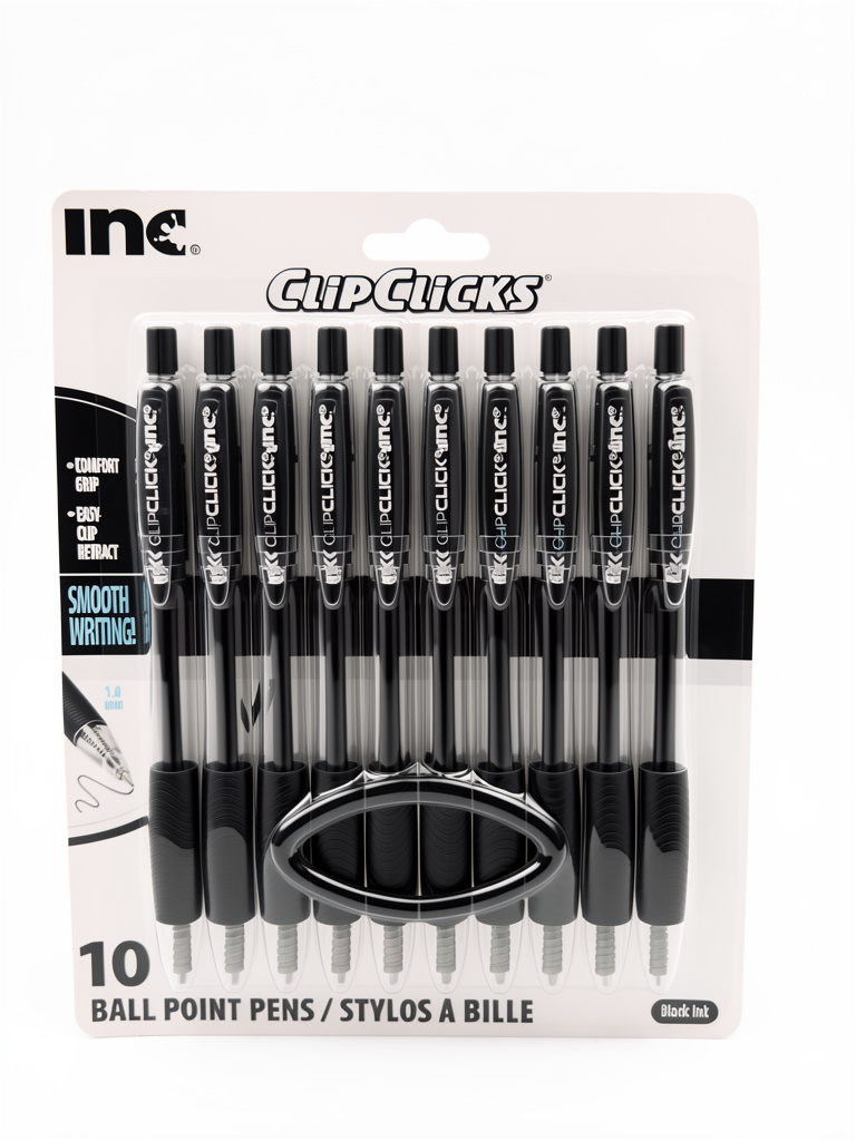 Pluma individual de clip negra