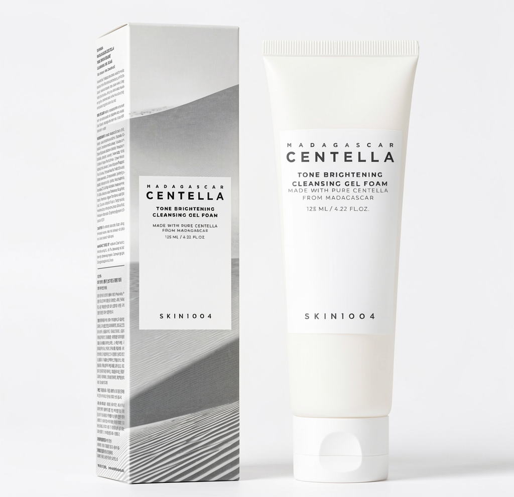 SKIN1004 MADAGASCAR CENTELLA
Tone Brightening Cleansing Gel Foam · 125 ml