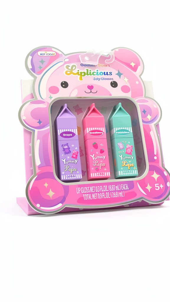 Kit de lipgloss para niñas