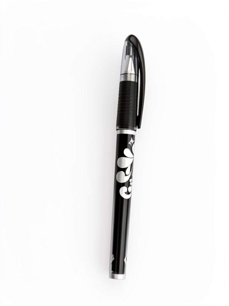 Lapicero negro con borrador