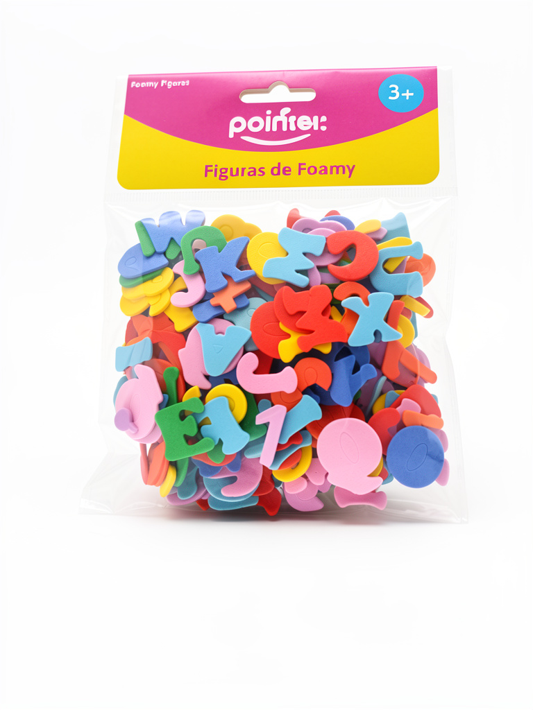 Figuras de letras en foami