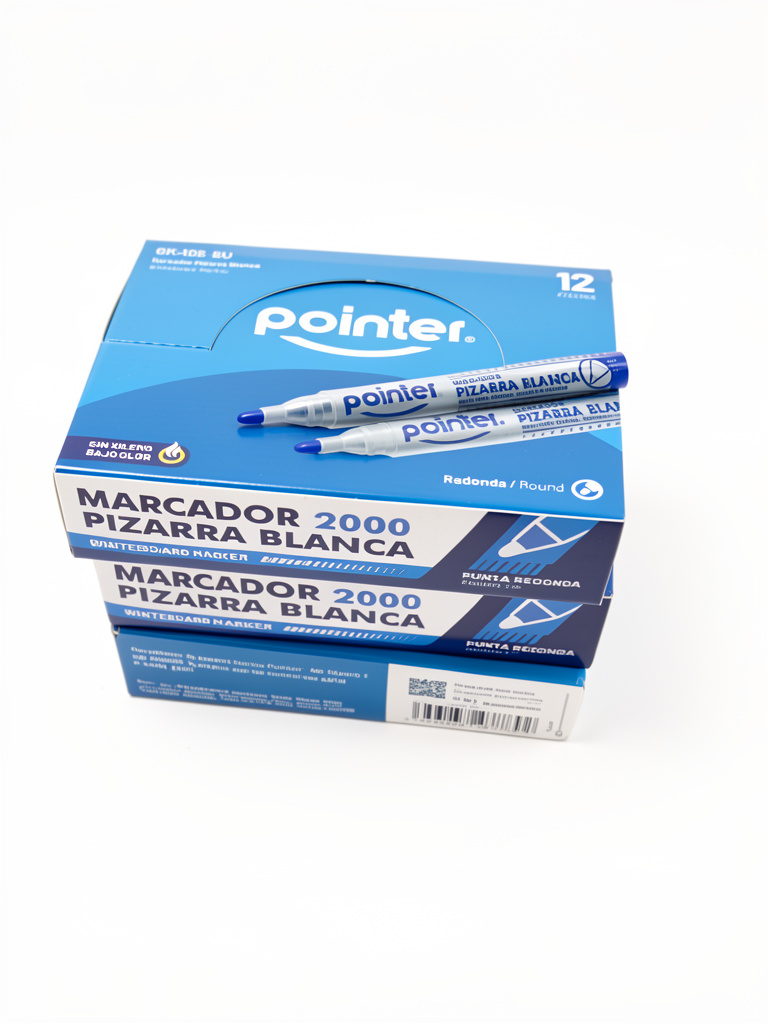 Marcador azul pizarra pointer