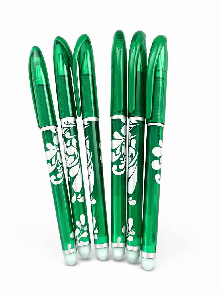Lapicero con borrador verde