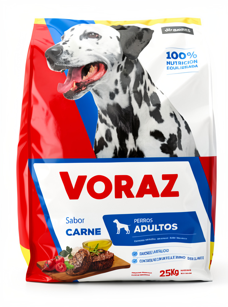 Voraz Carne Perro Adulto 22 Kg.