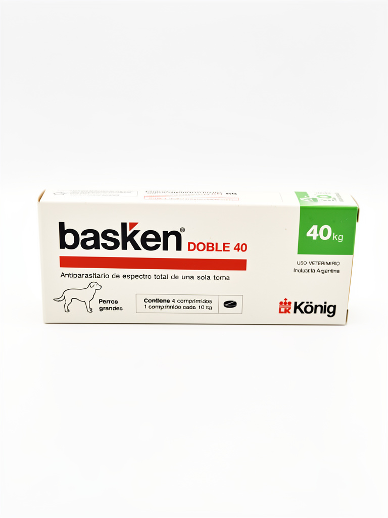 Antiparasitario en comprimido Basken Doble 40