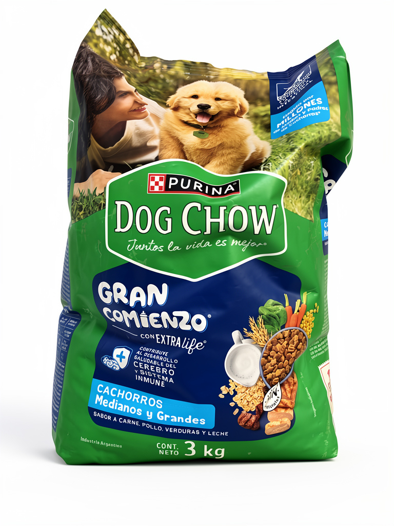 Dog Chow Gran Comienzo Cachorro Med/Gra 3 Kg.