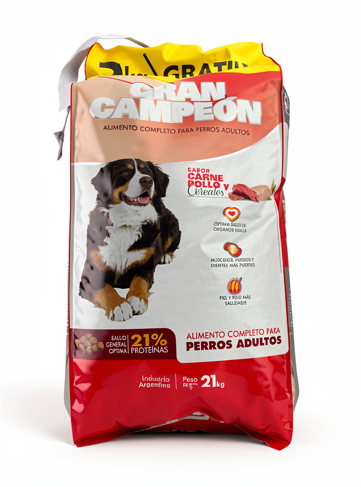 Gran Campeon Carne Perro Adulto 21 Kg.