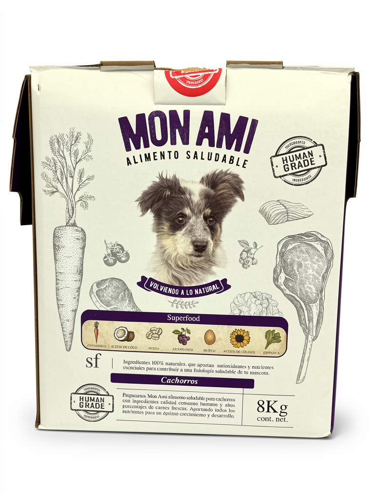 Mon Ami Human Grade Cachorro 8 Kg.