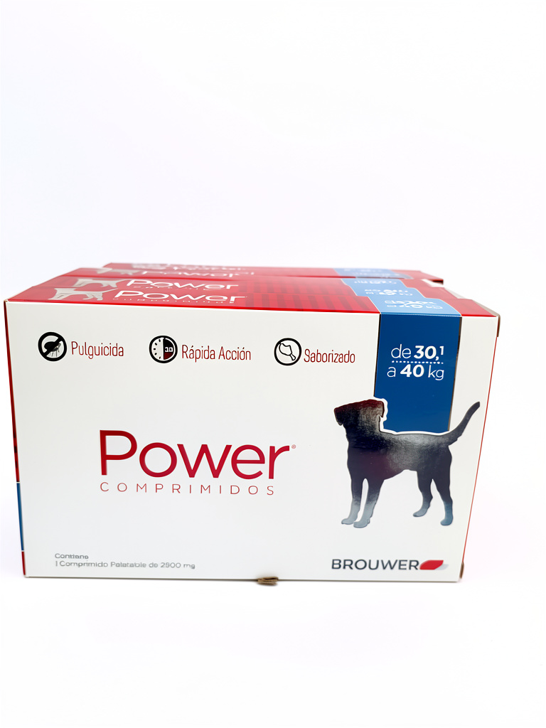COMPRIMIDO PULGUICIDA POWER 30 A 40 KG