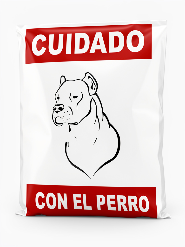 Cartel Cuidado con el Perro