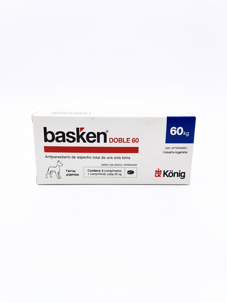 Antiparasitario en comprimido Basken Doble 60