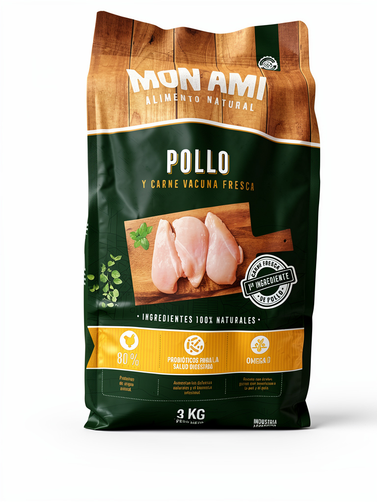 Mon Ami A. Natural Pollo 3 Kg.