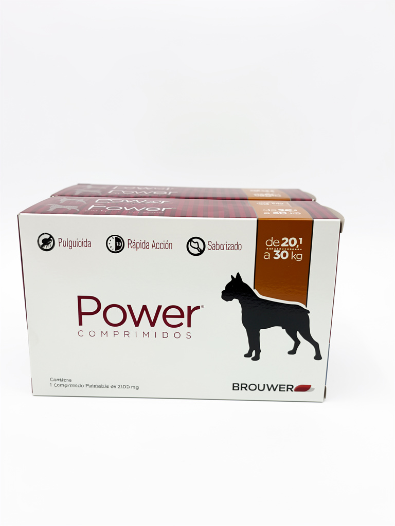 COMPRIMIDO PULGUICIDA POWER 20 A 30 KG