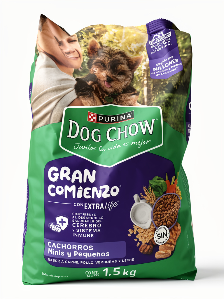 Dog Chow Gran Comienzo Cachorro Min/Sml 1,5 Kg.