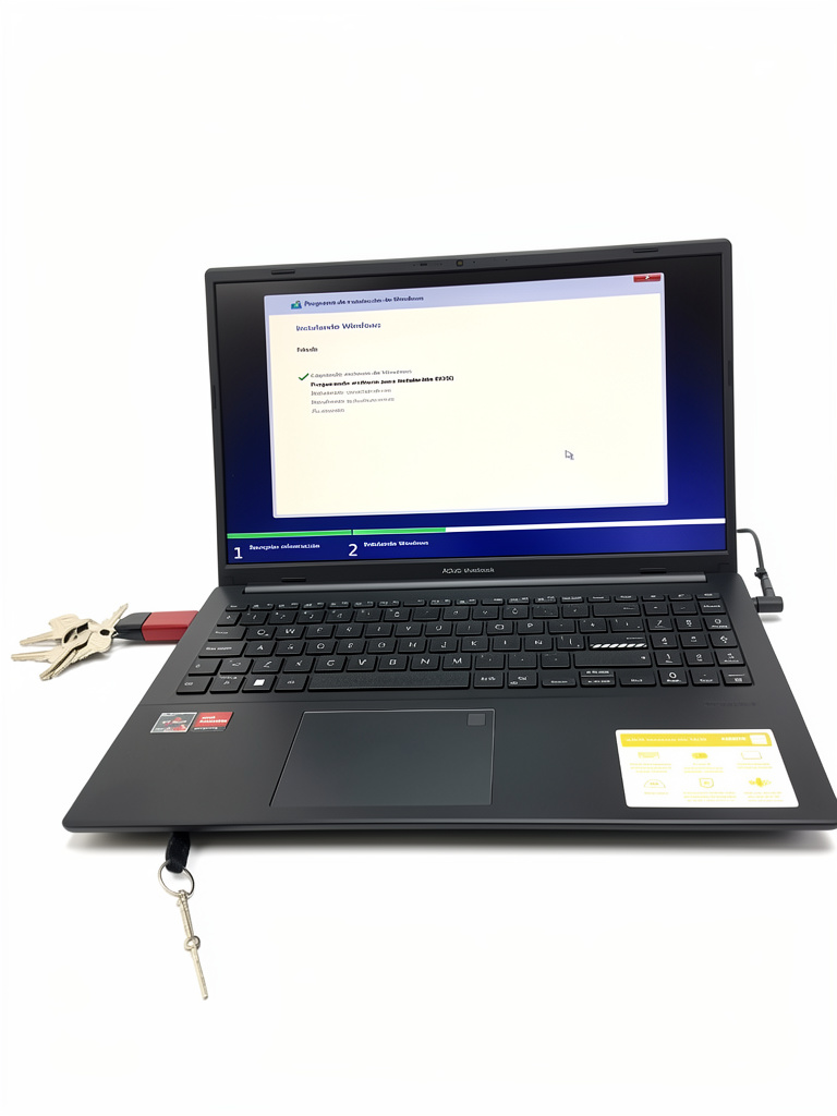 Laptop asus vivobook ryzen 3 serie 7000, 8ram ddr5, 512m.2 tarjeta grafica 512mb