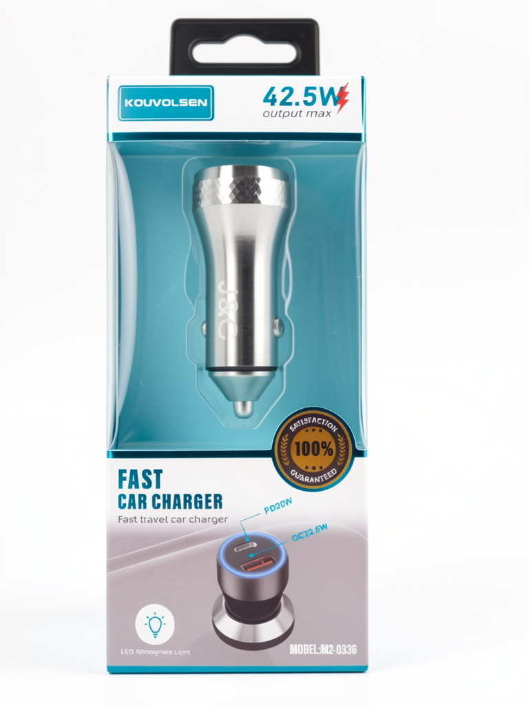 Cargador para carro 42.5W