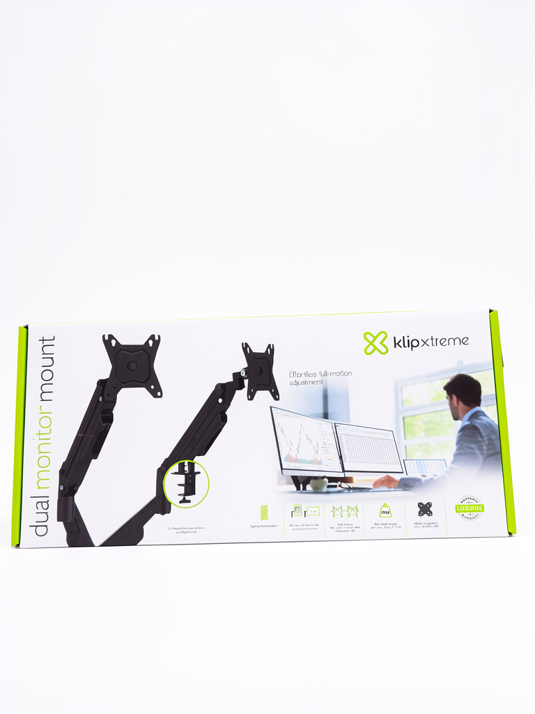 Brazo dual para monitor