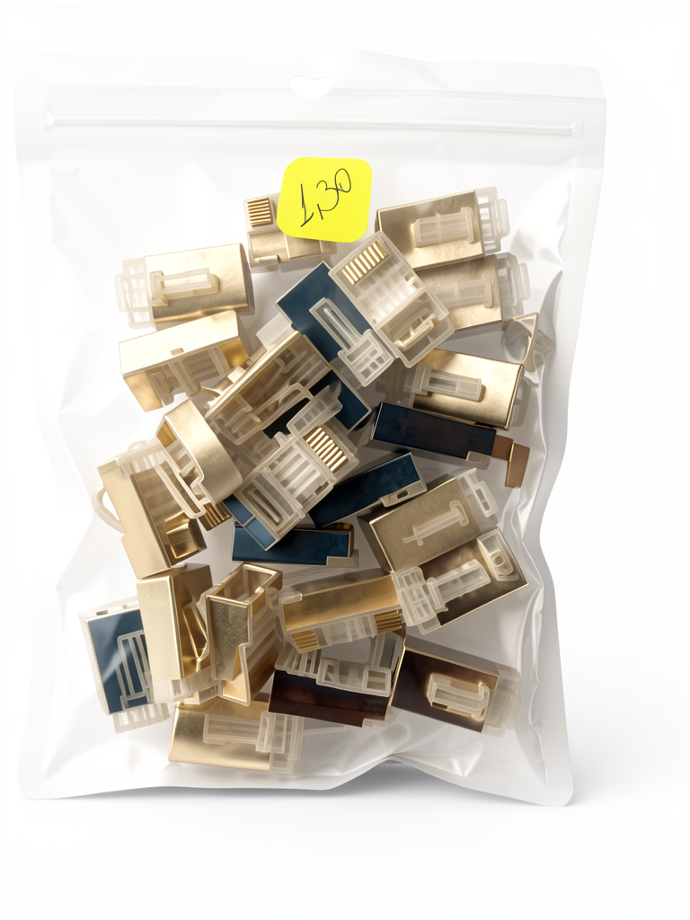 Conector metalico para rj45