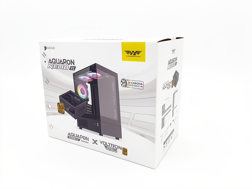 Case con fuente certificada aquaron nemo (v2) black