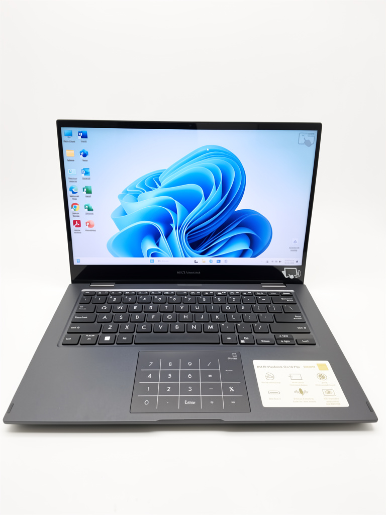 Laptop asus vivobook intel celeron 4 ram, 512m.2, tarjeta grafica de 128mb.