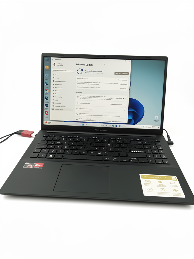 Laptop asus vivobook ryzen 5 serie 7000 16 ram ddr5 512 m.2, tarjeta grafica de 512mb.
