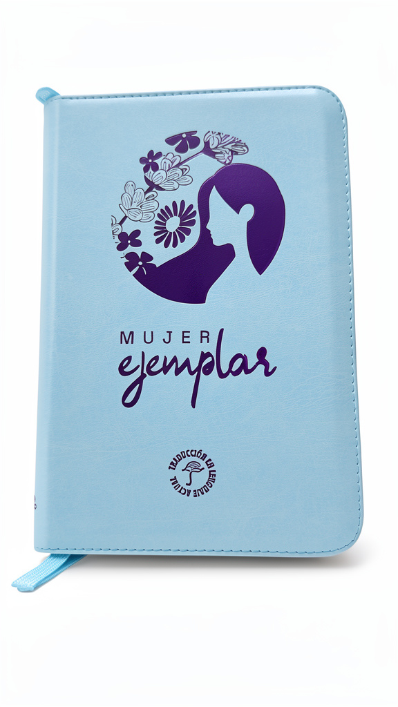 Mujer Ejemplar azul Biblia