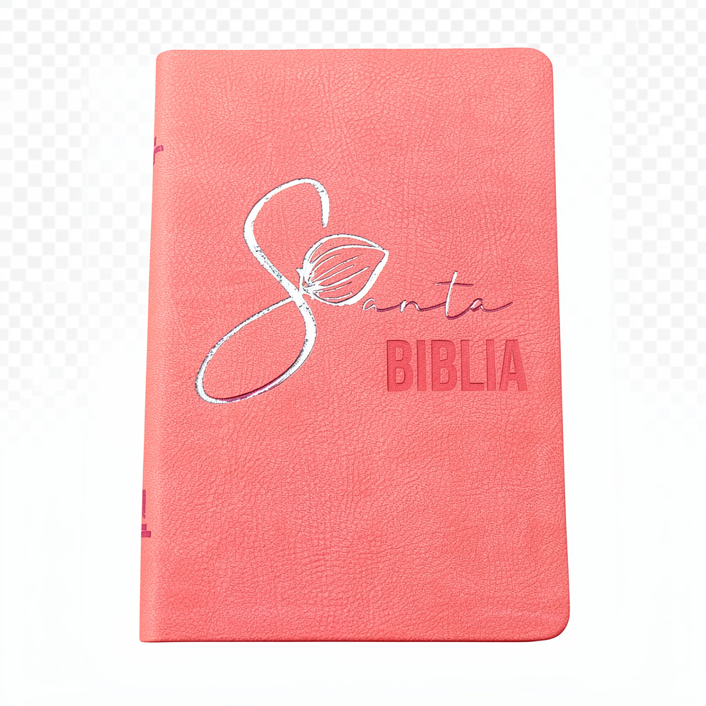 Biblia rosa de tulipan