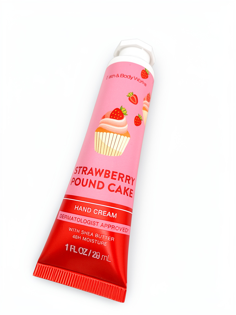 Crema de manos mini de Bath and Body de strawberry
