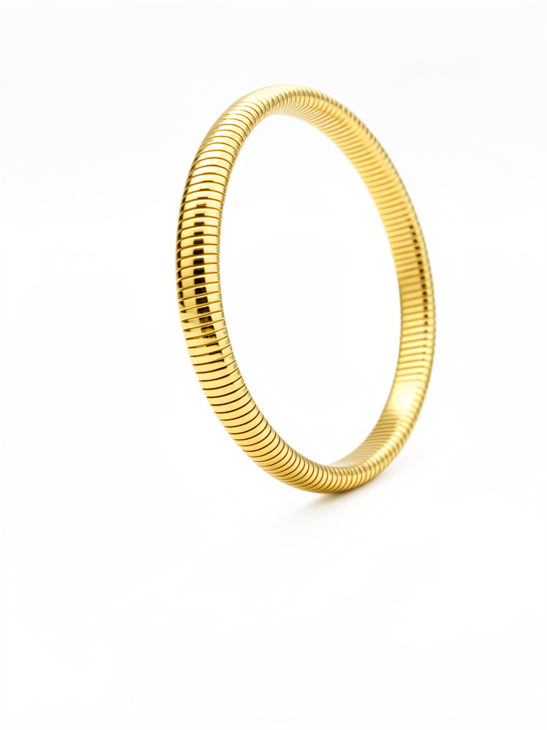Pulsera dorada delgada