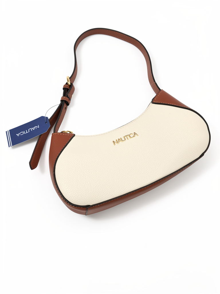 Bolso Náutica color beige con café
