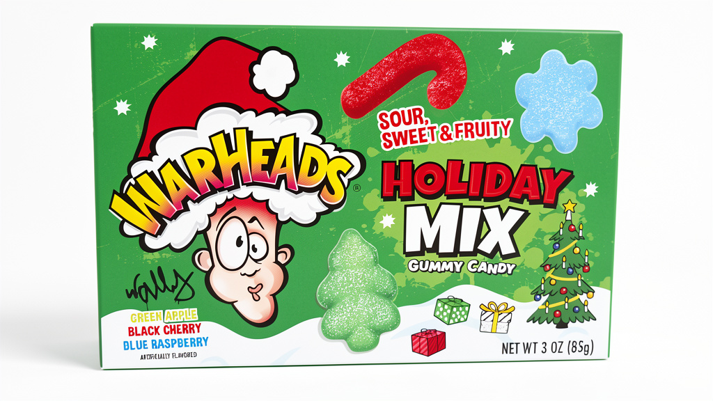 CARAMELOS WARHEADS HOLIDAY MIX 85GR