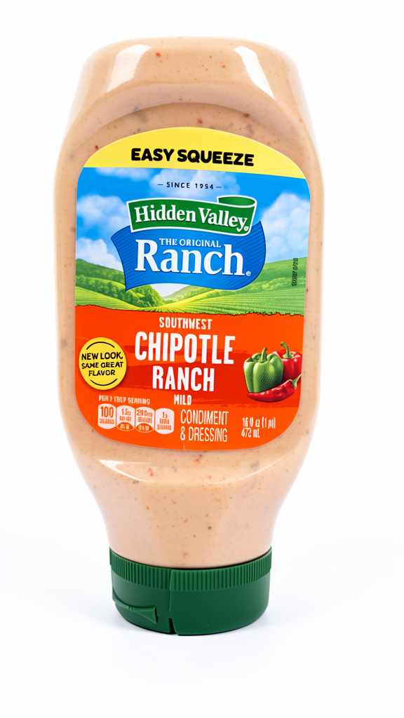 ADEREZO HIDDEN VALLEY CHIPOTLE RANCH 473 ML