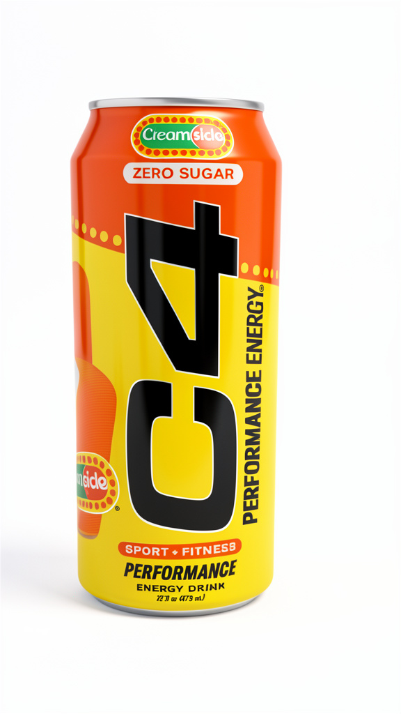 BEBIDA ENERGIZANT C4 ENERGY CREAM SICLE ZERO SUGAR 473 ML