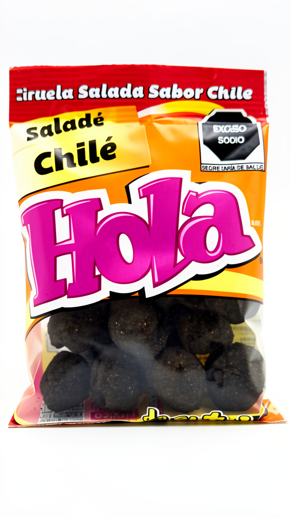 HOLA CIRUELA SALADA SABOR CHILE 50GR