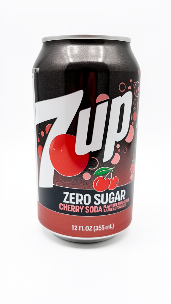 SODA 7UP ZERO SUGAR CHERRY 355ML