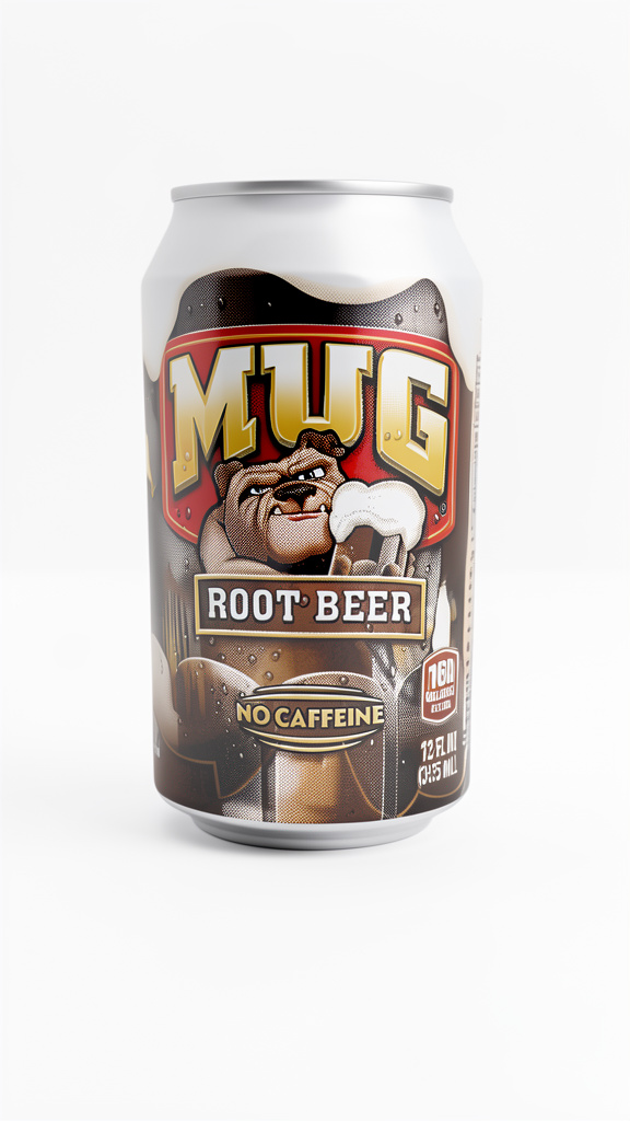 SODA MUG ROOT BEER NO CAFFEINE 355ML
