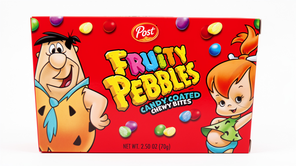 CARAMELO FRUITY PEBBLES CHEWY BITES 70GR