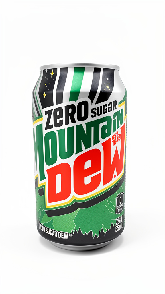SODA MOUNTAIN DEW ZERO SUGAR 355ML