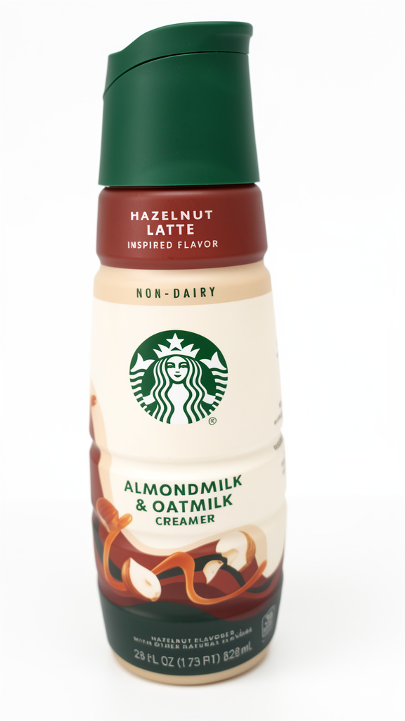 CREMA PARA CAFE STARBUCK HAZELNUT LATTE 828ML