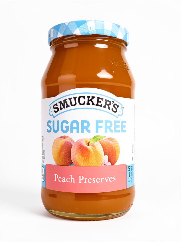 SMUCKERS SUGAR FREE PEACH PRESERVES 361GR